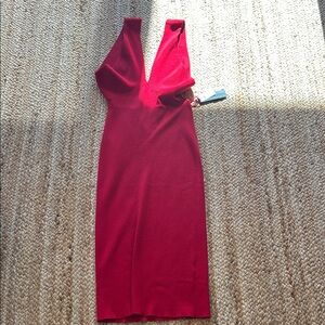 Banana Republic Vibrant Red Backless Dress Petite